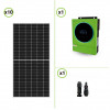 Impianto solare 4500W pannelli fotovoltaici 450W con Inverter ibrido solare onda pura Edison 5600W 48V regolatore di carica MPPT 120A 500VDC 6KW PV max