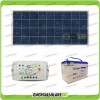 Kit Solare fotovoltaico per Allarme pannello 150W 12V batteria Prime 100Ah AGM
