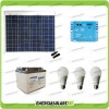 Kit Solare Fotovoltaico 50W 12V illuminazione Baita Rifugio di Montagna Casa di Campagna 