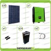 Kit solare fotovoltaico 5.6KW Inverter onda pura Infinity 10Kw 48V regolatore MPPT 15Kw 900Vdc Batterie OPzS