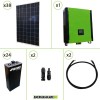 Kit solare fotovoltaico 10KW Inverter onda pura Infinity 10Kw 48V regolatore MPPT 15Kw 900Vdc Batterie 8Kwh OPzS
