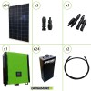 Kit solare fotovoltaico 15KW Inverter onda pura Infinity 10Kw 48V regolatore MPPT 15Kw 900Vdc Batterie 12Kwh OPzS