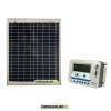 Kit solare con pannello fotovoltaico 20W e regolatore di carica EPEVER 10A VS1024AU con prese USB