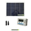 Kit solare con pannello fotovoltaico 50W e regolatore di carica EPEVER 10A VS1024AU con prese USB