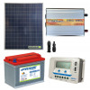 Kit baita pannello solare 200W 12V inverter onda modificata 1000W batteria 100Ah regolatore EPEVER
