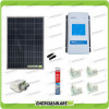 Kit Solare Camper 100W 12V policristallino Regolatore Doppia Batteria DuoRacer MPPT 10A Accessori
