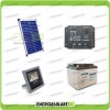 Kit fotovoltaico per l'illuminazione esterna con faro LED 10W pannello fotovoltaico 20W autonomia fino a 5 ore