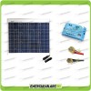 Kit Solare Fotovoltaico Base Roulotte Caravan da 50W 12V Batteria Servizi