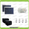 Kit solare illuminazione stalla, casa di campagna 60W 24V 4 lampade fluorescenti 11W 5 ore al giorno regolatore di carica EPEVER LS