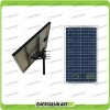 Kit solare fotovoltaico con pannello policristallino da 100W e testapalo diametro max  60mm inclinazione regolabile