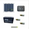 Kit Solare Votivo 5W 12V 3 lampade LED 0.3W con crepuscolare funzione Tramonto/Alba