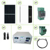 Impianto solare fotovoltaico 3KW  Inverter Growatt OFF-GRID 5KW sinusoidale pura Regolatore di carica MPPT integrato