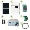 Impianto solare fotovoltaico 3KW  Inverter Sunforce 5KW 48V Regolatore di Carica MPPT 6KW 100A 450Voc batteria litio
