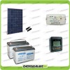 Kit Starter Plus Pannello Solare 280W 24V Batteria AGM 100Ah Regolatore PWM 10A LS1024B e Display MT-50