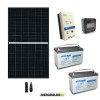 Kit fotovoltaico 12V con Pannello Solare monocristallino 375W Batterie AGM 100Ah Regolatore di carica MPPT Triron 40A