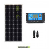 Kit Starter Pannello Solare Monocristallino 100W 12V  Regolatore di carica PWM 10A Serie NV