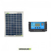 Kit Solare Fotovoltaico 5W 12V Regolatore PWM 10A Nvsolar Camper Casa Nautica Illuminazione
