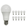 Set 10 lampade bulbo a LED 9W 12V 24V E27 DC Luce Naturale 4000K