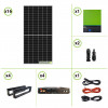 Impianto solare fotovoltaico 8000W Inverter ibrido 7.2KW doppio ingresso MPPT 80A batterie litio