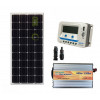 Kit Mini Baita pannello solare monocristallino 100W inverter onda modificata 600W regolatore 10 A EPEVER