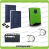 Kit solare fotovoltaico 560W Inverter onda pura Edison30 3KW con regolatore di carica  PWM 50A Batterie OPzS