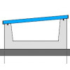 Zavorra inclinazione 5° quarta fila per vela Blocchetto in cemento 52Kg per installazione pannello fotovoltaico su tetto piano