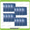 Set 16 x Pannelli Solari Fotovoltaico 250W Europeo 24V tot. 4000W Casa Baita Stand-Alone