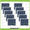Stock 10 Pannelli Solari Fotovoltaici 5W 12V multiuso Pmax 50W