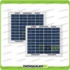 Stock 2 Pannelli Solari Fotovoltaici 5W 12V multiuso Pmax 10W
