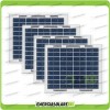 Stock 4 Pannelli Solari Fotovoltaici 5W 12V multiuso Pmax 20W