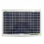 Kit solare con pannello fotovoltaico 10W e regolatore di carica EpSolar 10A VS1024AU con prese USB