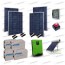 Kit Solare Casa al Mare non Connessa a Rete Enel 3kw 24V + Pannelli 1Kw + Batt AGM + Termico