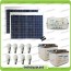 Kit solare illuminazione stalla, casa di campagna 100W 24V 8 lampade LED 7W 5 ore al giorno regolatore LS