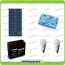 Kit illuminazione solare 30W per 5 ore per stalle o baite con 2 lampade 7W 12V
