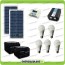 Kit Solare Fotovoltaico isolati dalla Civiltà 60W 12V x Luci e Cellulari Tablet + Inverter