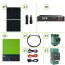 Impianto solare fotovoltaico 3.7KW Inverter MAX7 7.2KW 48V doppio ingresso MPPT 80A 500VDC potenza PV 8KW batteria litio