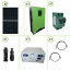 Impianto solare fotovoltaico 750W pannello monocristallino inverter onda pura Edison50 5KW PWM 50A batterie litio LifePO4 100Ah 48V 4.8Kwh