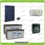 Kit Starter Plus Pannello Solare HF 270W 24V Batteria AGM 200Ah Regolatore PWM 10A LS1024B e Display MT-50