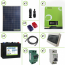 	 Kit impianto solare fotovoltaico 200W con inverter ibrido ad onda pura 1Kw 12V batteria tubolare 150Ah