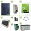 Kit impianto solare fotovoltaico 600W con inverter ibrido ad onda pura 1Kw 12V batterie AGM 200Ah