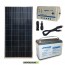 Kit Starter Plus Pannello Solare 150W 12V Batteria AGM 100Ah Regolatore PWM 10A LS1024B e Cavo USB RS485