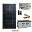 Kit pannello solare fotovoltaico 150W 12V poli regolatore 10A PWM batteria 200Ah AGM cavi
