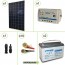 Kit pannello solare 270W 24V policristallino regolatore PWM LS 10A batterie 100Ah AGM cavi