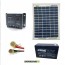 Kit pannello solare 5W 12V batteria 7Ah cavi 2.5mmq PVC