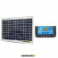 Kit Fotovoltaico con pannello da 10W 12V Regolatore di carica PWM 10A Nvsolar Camper Casa Nautica Illuminazione
