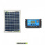 Kit Solare Fotovoltaico con pannello 20W 12V Regolatore PWM 10A Nvsolar Camper Casa Nautica Illuminazione
