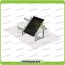 Kit Struttura 1 Pannello Solare Modulo Verticale 40mm Tetto Piano 