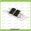 Kit Struttura 2 Pannelli Solari Modulo Verticale 35mm Tetto Piano 