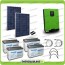 Kit solare fotovoltaico 500W Inverter onda pura Edison50 5000VA 4000W 48V PWM 50A Batterie AGM 