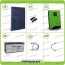 Kit solare fotovoltaico 2.4KW Inverter onda pura Genius 5kW 48V MPPT Batterie AGM